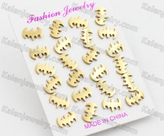 (price for 12 pairs) Batman Ear Studs KJE860126