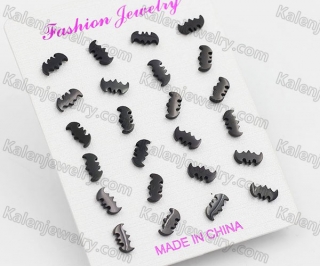 (price for 12 pairs) Batman Ear Studs KJE860127