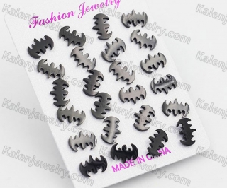 (price for 12 pairs) Batman Ear Studs KJE860128