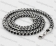 Round edges black inside franco chain KJN150619