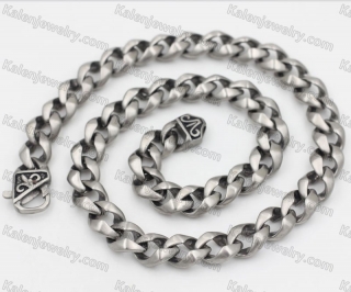 Brushed Finished Casting Necklace KJN560048