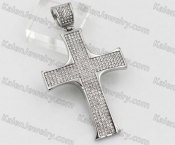 Overlay Stones Cross Pendant KJP260099
