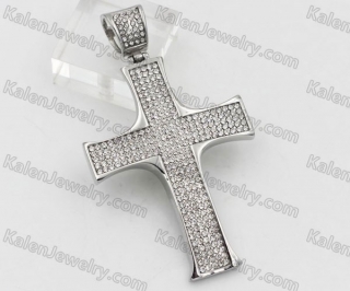 Overlay Stones Cross Pendant KJP260099
