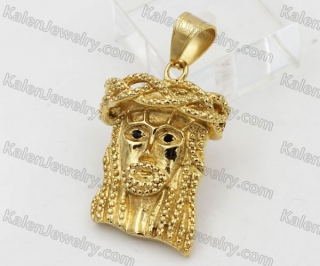 Openwork Scarf Jesus Pendant KJP260135
