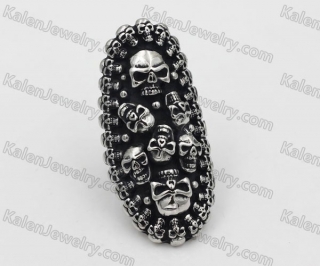 Large Skull Ring KJR350743