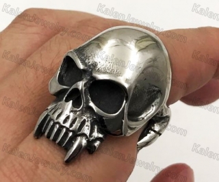 Stainless Steel Skull Ring KJR350350