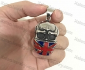 316 Steel UK Flag Skull Pendant KJP350781