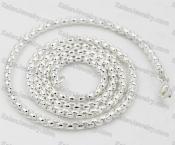 Silver Plated Steel Necklace KJN10-0205