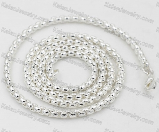 Silver Plated Steel Necklace KJN10-0205