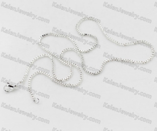 Silver Plating Stainless Steel Necklace KJN000225