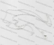 Silver Plating Stainless Steel Necklace KJN000227