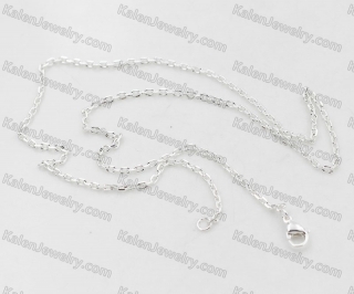 Silver Plating Stainless Steel Necklace KJN000227