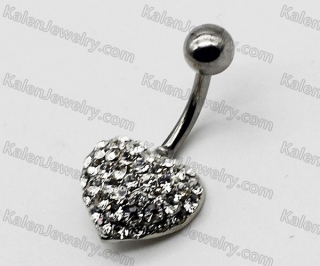 Steel Belly Button Ring KJBB86-0003