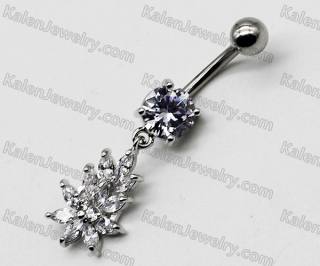 Steel Belly Button Ring KJBB86-0004