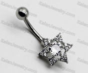 Steel Belly Button Ring KJBB86-0005