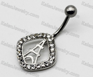 Steel Belly Button Ring KJBB86-0006