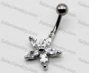 Steel Belly Button Ring KJBB86-0007