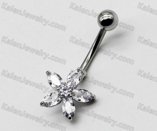 Steel Belly Button Ring KJBB86-0008