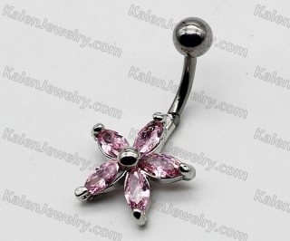 Steel Belly Button Ring KJBB86-0009