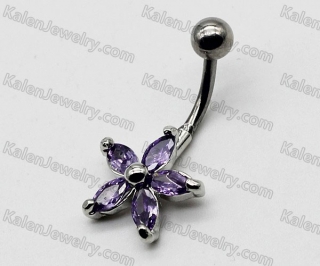 Steel Belly Button Ring KJBB86-0010