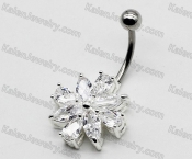 Steel Belly Button Ring KJBB86-0012