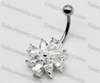 Steel Belly Button Ring KJBB86-0012