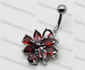 Steel Belly Button Ring KJBB86-0013