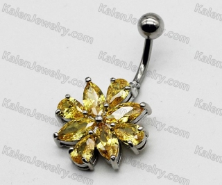 Steel Belly Button Ring KJBB86-0014