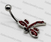 Steel Belly Button Ring KJBB86-0011