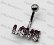 LOVE Steel Belly Button Ring KJBB86-0018