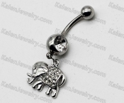 Steel Belly Button Ring KJBB86-0020