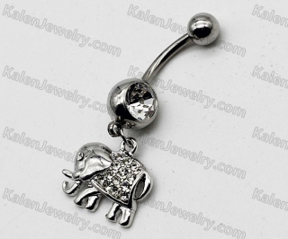 Steel Belly Button Ring KJBB86-0020