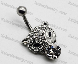 Steel Fox Belly Button Ring KJBB86-0023