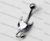 Steel Little Devil Belly Button Ring KJBB86-0024