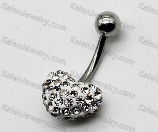 Steel Belly Button Ring KJBB86-0026