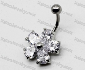 Steel Belly Button Ring KJBB86-0027