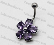 Steel Belly Button Ring KJBB86-0028