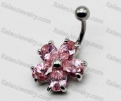 Steel Belly Button Ring KJBB86-0030