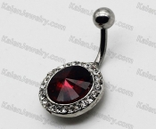 Steel Belly Button Ring KJBB86-0031