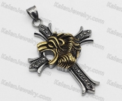 Lion Cross Pendant KJP106-0372
