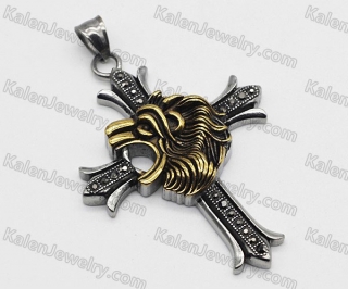 Lion Cross Pendant KJP106-0372