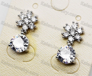 925 Silver Flower Ear Studs KJSE115-0016
