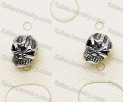 925 Silver Skull Ear Studs KJSE115-0021