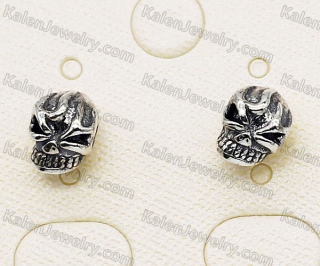 925 Silver Skull Ear Studs KJSE115-0021