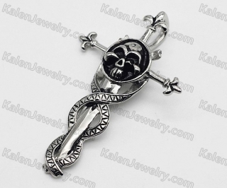 Skul Cross Pendant KJP051827