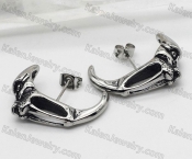 Skull Saber-toothed tiger ear studs KJE69-0190