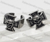 steel skull ear cuffs KJE69-0199