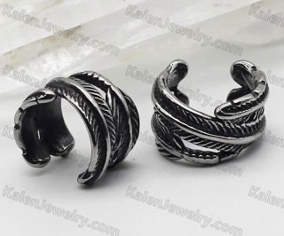 steel feather ear cuffs KJE69-0201