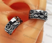 steel skull ear cuffs KJE69-0209