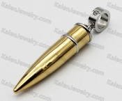 Steel Pet Cremation bullet pendant KJP100-0963
